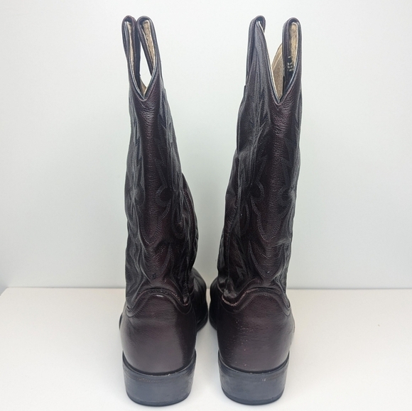Dan Post western boots oxblood black cherry men's size 9.5 EW - Picture 6 of 9